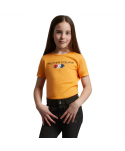 Camiseta de equitación de algodón para niña Chiaro