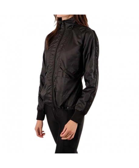 Chaqueta de Nailon Joann  - Negro