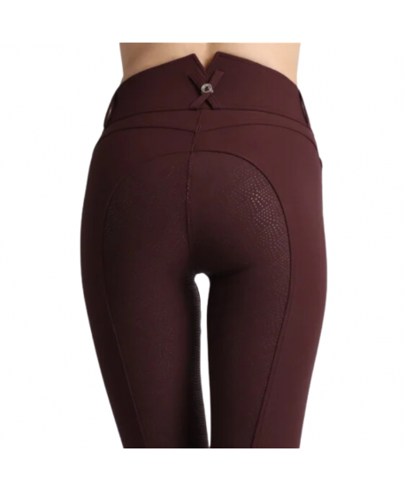 Pantalon Megan Yati cintura alta Full Grip - Plum