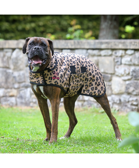 Abrigo para perros con estampado de leopardo de Digby & Fox