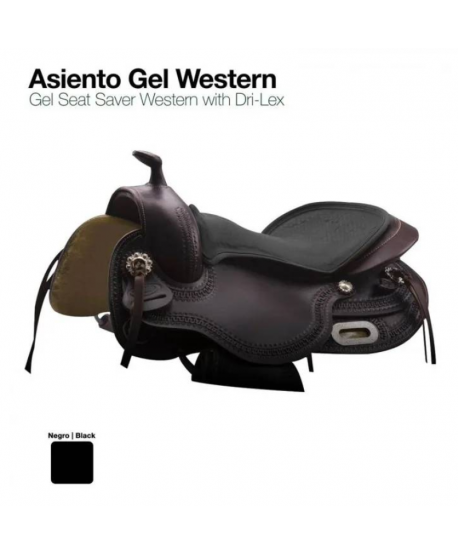 Asiento Gel Seat Saver Western Negro