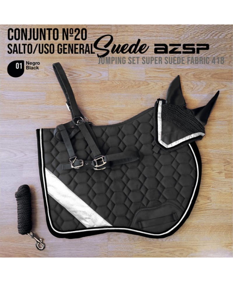 CONJUNTO Nº20 SALTO/U-G SUEDE AZSP 418 Negro