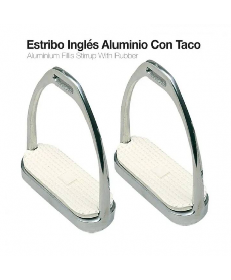 Estribo Inglés Aluminio Con Taco 21108al-46 12cm