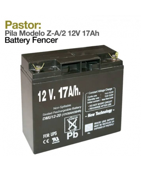 Pastor: Pila Modelo Z-a/2 12v 17a/h