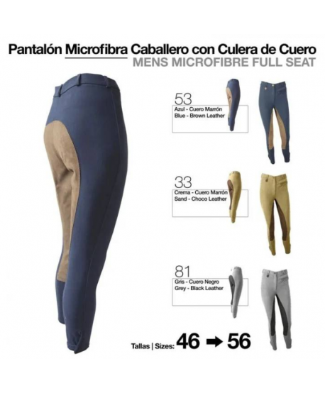 Pantalón Microfibra/cuero Caballero