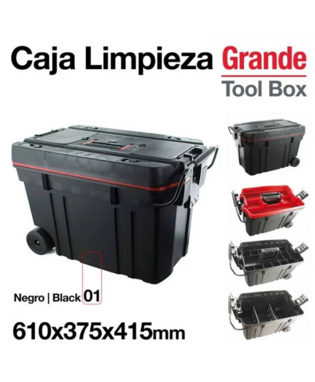 Caja Limpieza Grande 610x375x415mm Negro