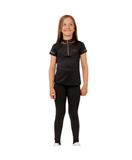 Polo juvenil MoKelsey Crystal - Negro