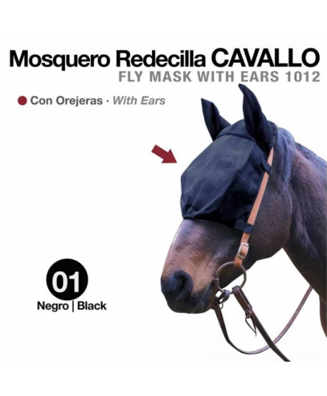 Mosquero Redecilla Cavallo Con Orejeras Negro