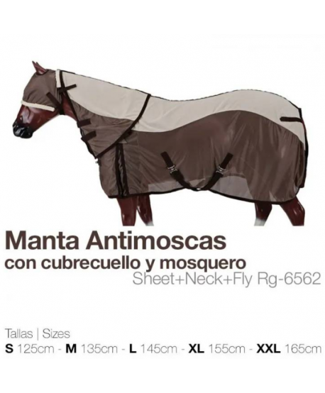 Manta Antimoscas + cubrecuellos + mosquero