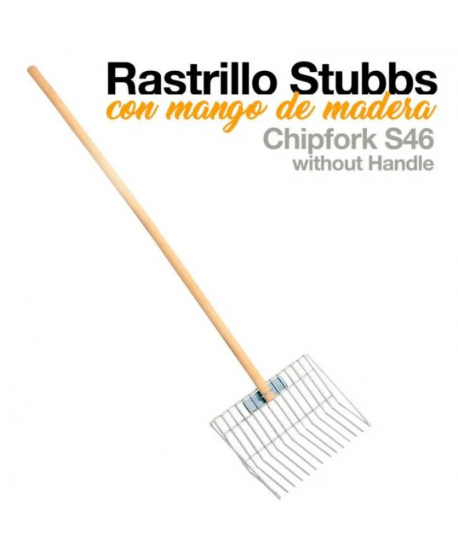 Rastrillo Con Mango Madera Stubbs S46