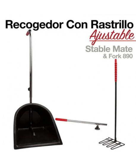 Recogedor Con Rastrillo Ajustable 890