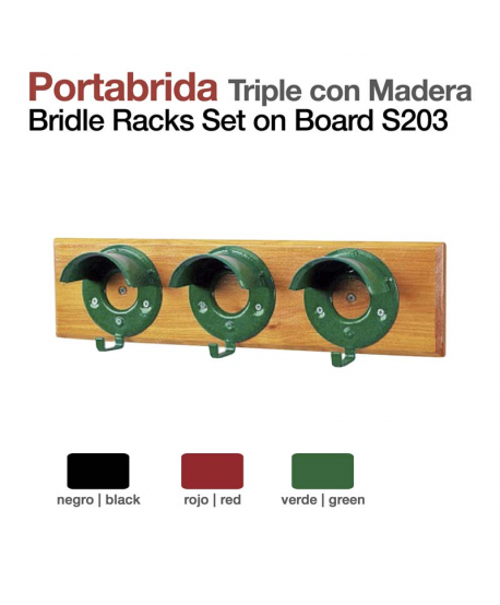 Portabrida Triple Con Madera Stubbs S20/3