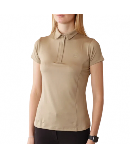 Polo manga corta Rebecca Mon-tech Beige