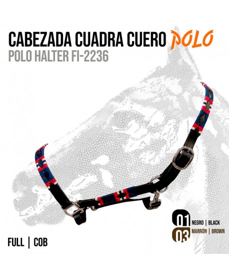 Cabezada Cuadra Cuero Polo Fi-2236