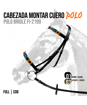 Cabezada Montar Cuero Polo...