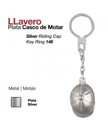 Llavero -plata- Casco...