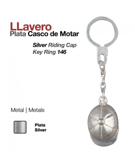 Llavero -plata- Casco Montar 146