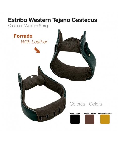 Estribo Western Tejano Castecus Forrado