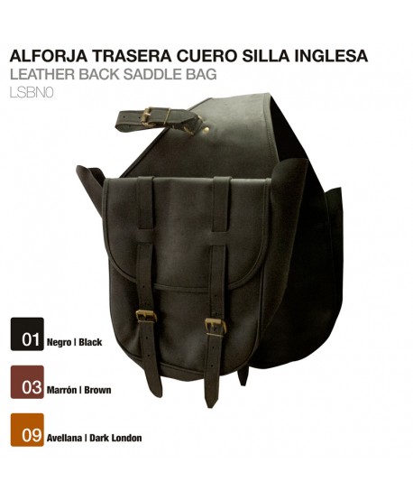 Alforja Trasera Cuero Silla Inglesa