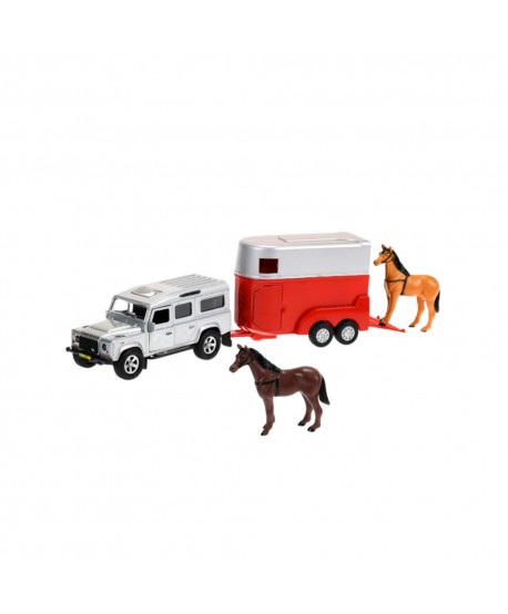 Juguete: Coche Land Rover con Van & Caballos 52171