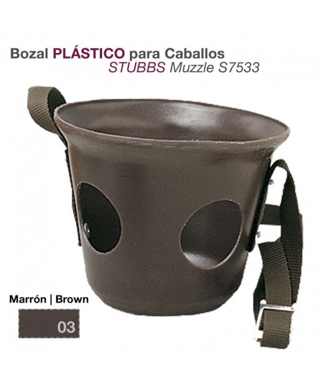 Bozal Plástico Para Caballo Stubbs S7533