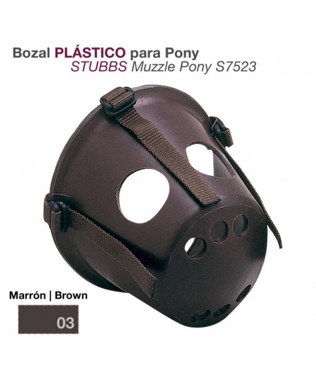 Bozal Plástico Para Pony Stubb S7523