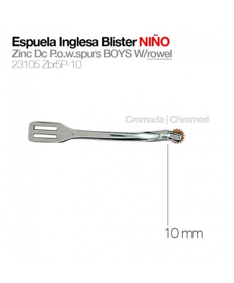 Espuela Inglesa Blister Niño 23105-Zbr5P-10