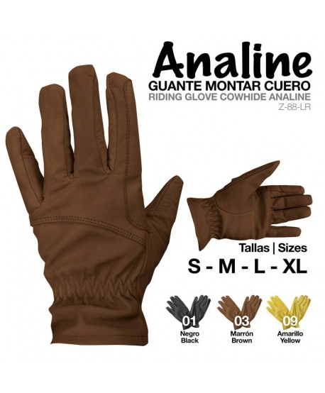 Guante Montar Cuero Analine