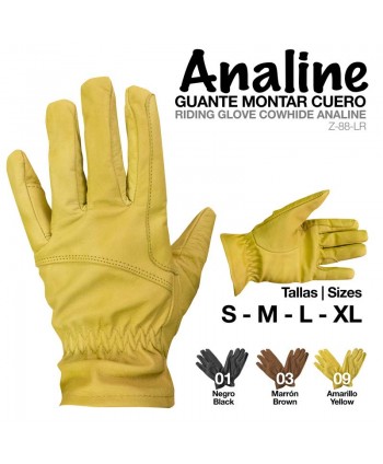 Guante Montar Cuero Analine