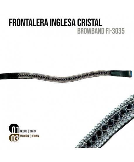 Frontalera Inglesa Cristal Fi-3035