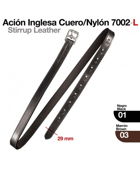 Ación Inglesa Cuero/nylon 7002/l