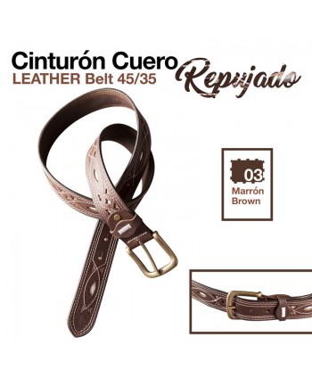 Cinturón Cuero Repujado 45/35