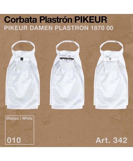 Corbata Plastrón Pikeur 187000 342 010 Blanco