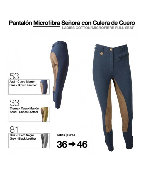 Pantalón Microfibra/cuero Señora