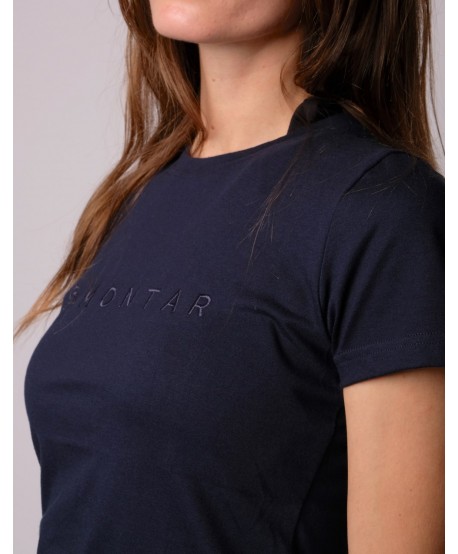 Camiseta logo Carla - azul marino