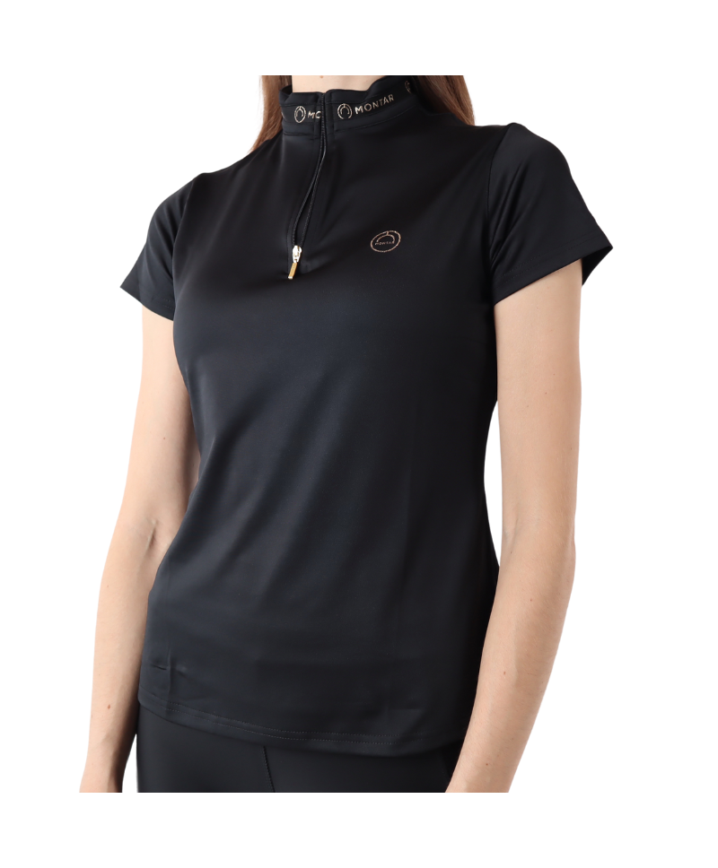 Polo de equitación Luna- Negro