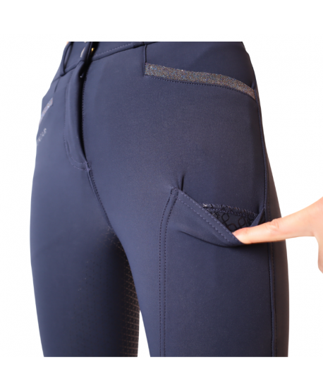 Pantalón de equitación mujer Armani Yati Full Grip - Azul