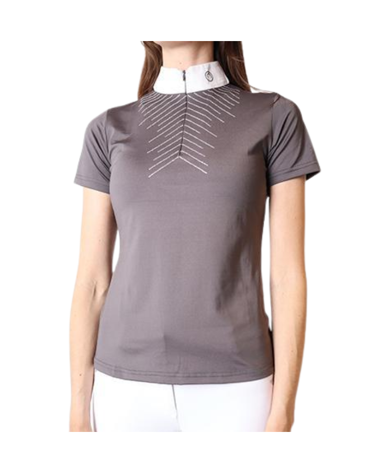 Polo de concurso Bling - Gris