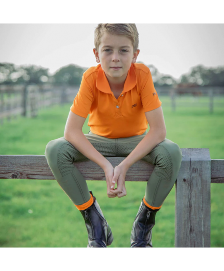 Polo unisex para niños de Cisco naranja