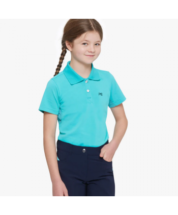 Polo unisex para niños de Cisco Turquesa