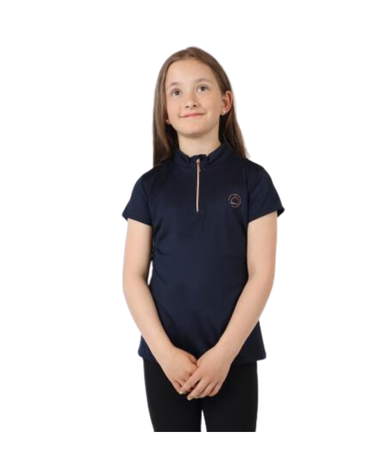 Junior Everly Mon-Tech rosegold polo navy