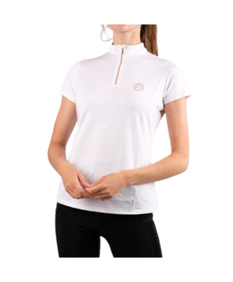 Everly Mon-Tech rosegold polo blanco