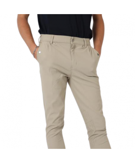 Pantalones de hombre de equitación- Grip de Rodillas ,Beige