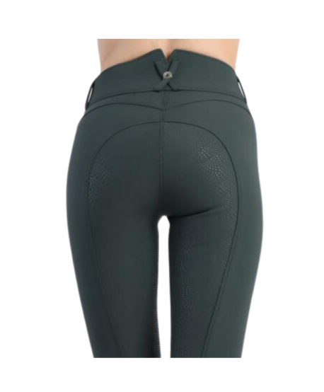 Pantalon Megan Yati cintura alta Full Grip - Bottle Green