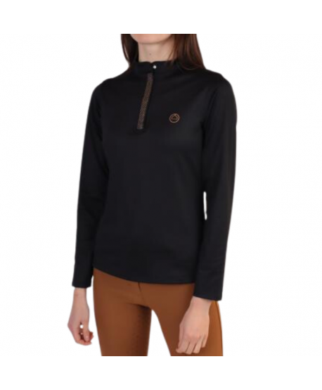 Polo de equitación Briella Mid-Negro