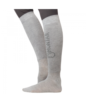 Calcetines bambú gris con logo